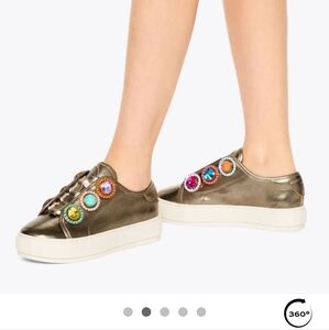 Laney Octavia Sneaker-"LIKE  NEW" condition. Worn Once. Colorful Gem Details